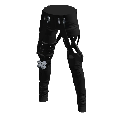 Streetwear Pants Dark Grayscale