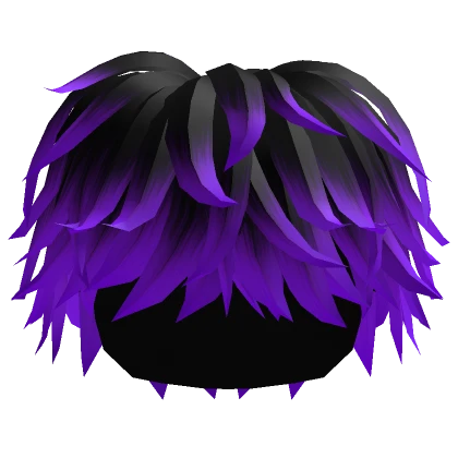 Black and Purple Cool Messy Boy Hair