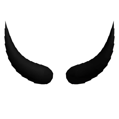 Ridged Black Dragon Forehead Horns