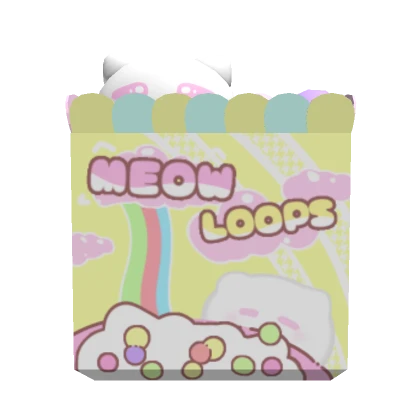 3.0 meow loops cereal bag