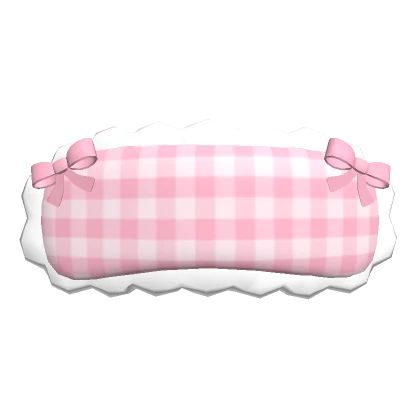 cozy pink xmas plaid sleep mask