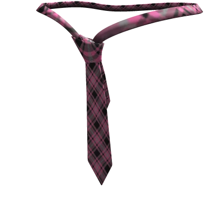 Pink Plaid Gyaru Tie 1.0