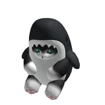 Shark Cat Plushie - Black