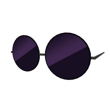 Anime Gojo Round Glasses - Purple