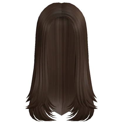 Long Layered Straight Supermodel Hair Brown