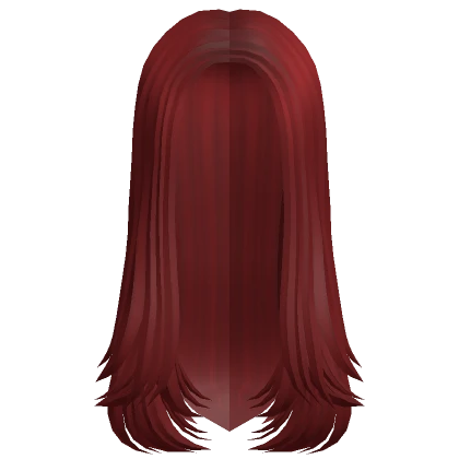 Long Layered Straight Supermodel Hair Red