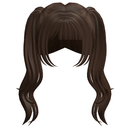 Dreamy Long Wavy Pigtails Brown