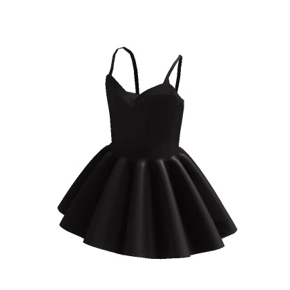 Black Strappy Babydoll Dress