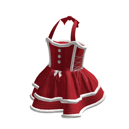 Cute Pop-Star Christmas Dress Red