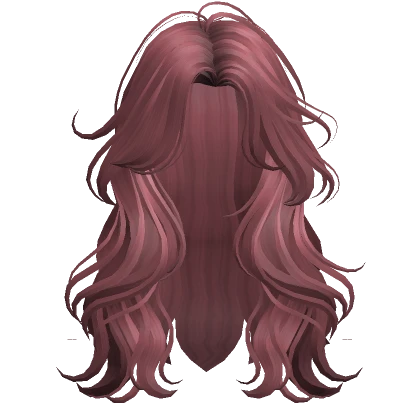 Voluminous Wavy Hair(Dark Pink)