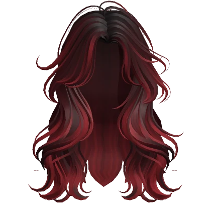 Voluminous Wavy Hair(Red Ombre)