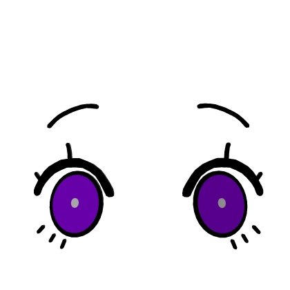 Low 3D Cute Anime Eyes - Purple