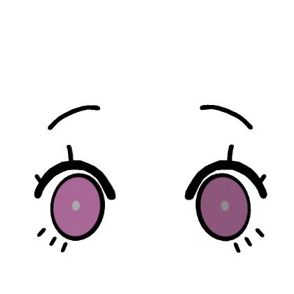 Low 3D Cute Anime Eyes - Pink