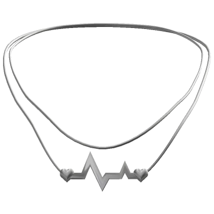 [3.0] Silver Heartbeat Monitor Necklace