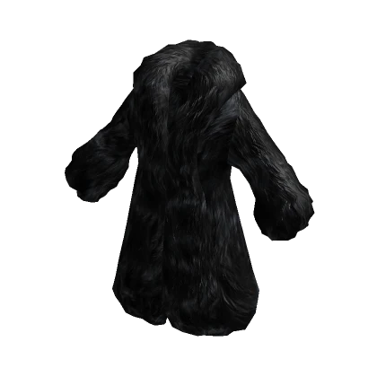 Slavic Fur Black Long Coat Jacket