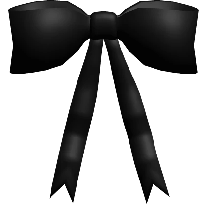Black Bow Hair Tie