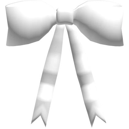 White Bow Hair Tie