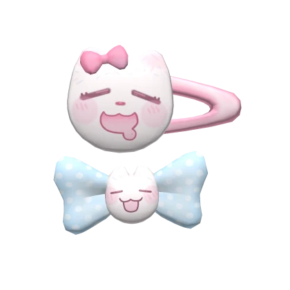 Kawaii Kitty Hairclip