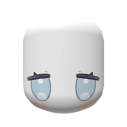 Cute and Sad Chibi Big Blue Eyes