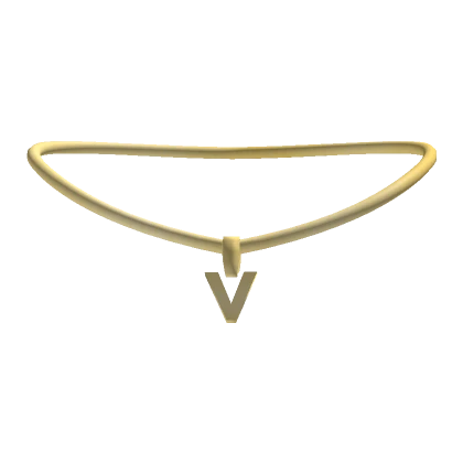 3.0 Initial Necklace Gold - V