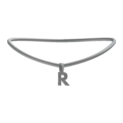 3.0 Initial Necklace Silver - R