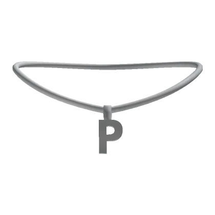 3.0 Initial Necklace Silver - P