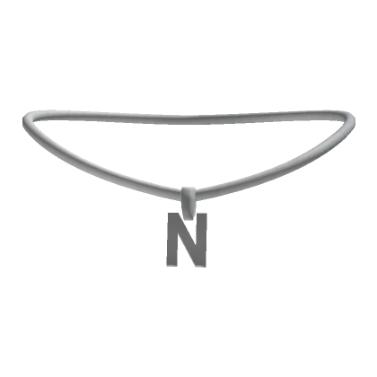 3.0 Initial Necklace Silver - N