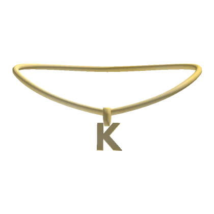 3.0 Initial Necklace Gold - K