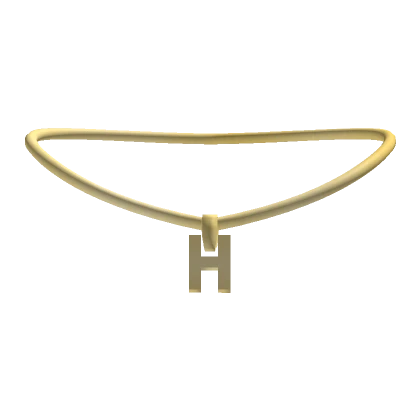 3.0 Initial Necklace Gold - H