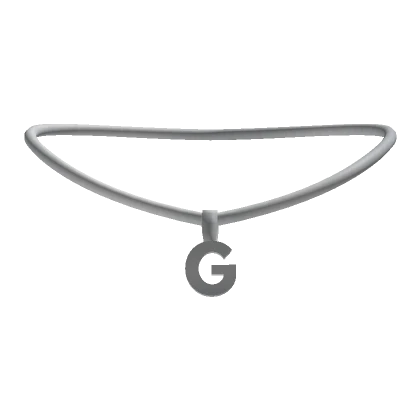 3.0 Initial Necklace Silver - G