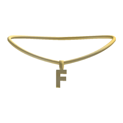 3.0 Initial Necklace Gold - F