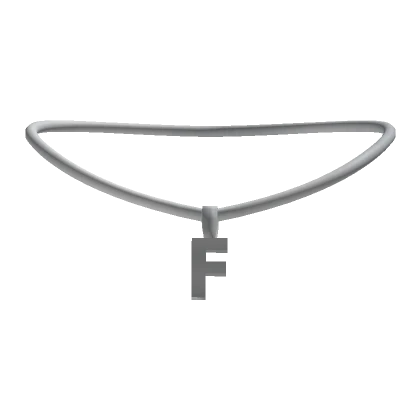 3.0 Initial Necklace Silver - F