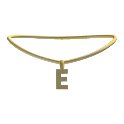 3.0 Initial Necklace Gold - E