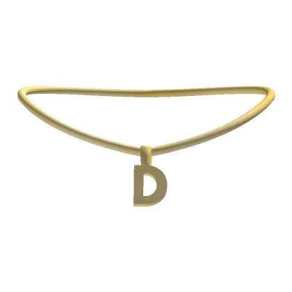 3.0 Initial Necklace Gold -