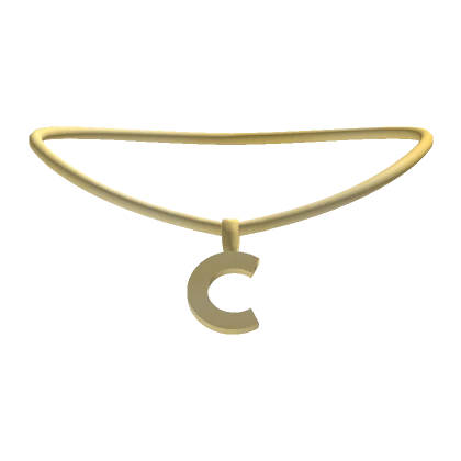 3.0 Initial Necklace Gold - C