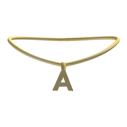 3.0 Initial Necklace Gold - A