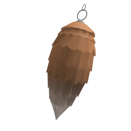 Orange & White Fox Tail Keychain