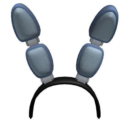 Blue Bunny Ears Headband