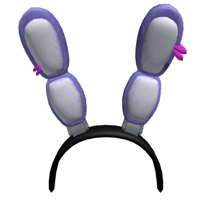 Purple Punk Bunny Ears Headband