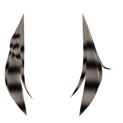 Asymmetrical blonde & black raccoon tails