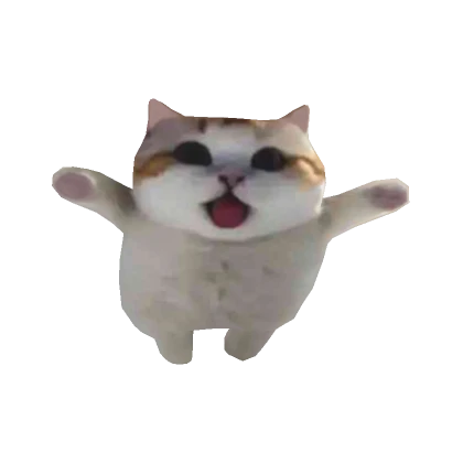 little cat jumping [hat]