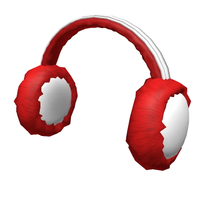 Cozy Earmuffs - Red Santa Christmas