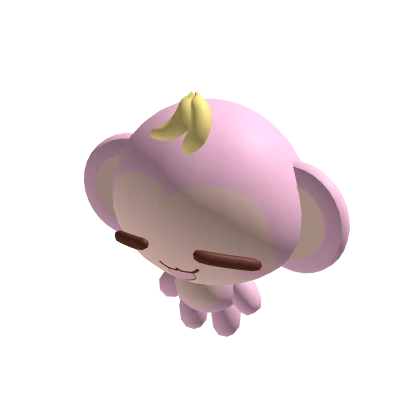 ♡ pink holdable monkey