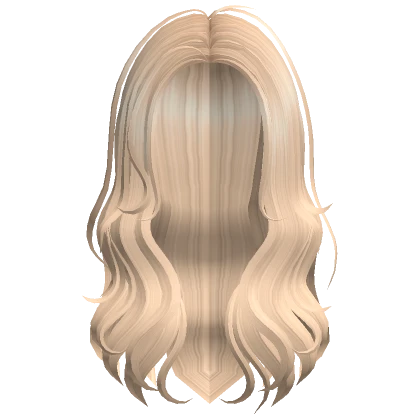 Long Wavy Middle Part Blonde