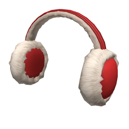 Cozy Earmuffs - Red Santa Christmas