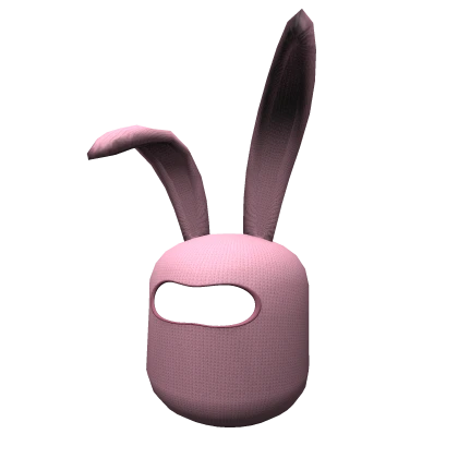 Pink Bunny Balaclava Mask
