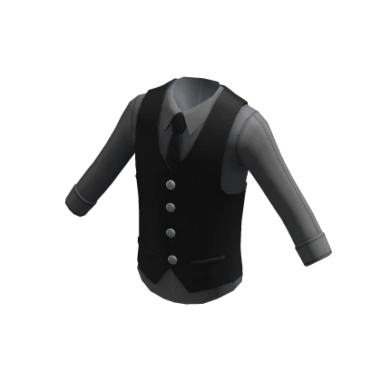 Grey Shirt with Black Vest