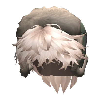 Spiky Fluffy Hair w/ Ushanka (Platinum Blonde)