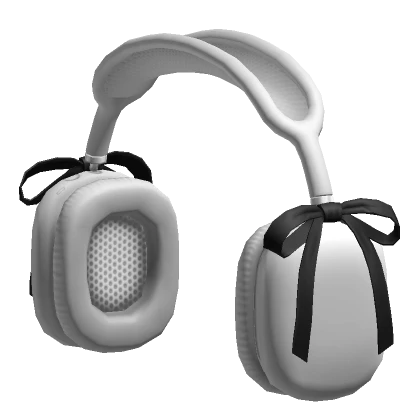 Basic Shiny Headphones w/ Black Bow