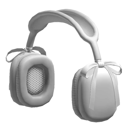 Basic Shiny Headphones w/ White Bow